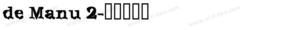 de Manu 2字体转换